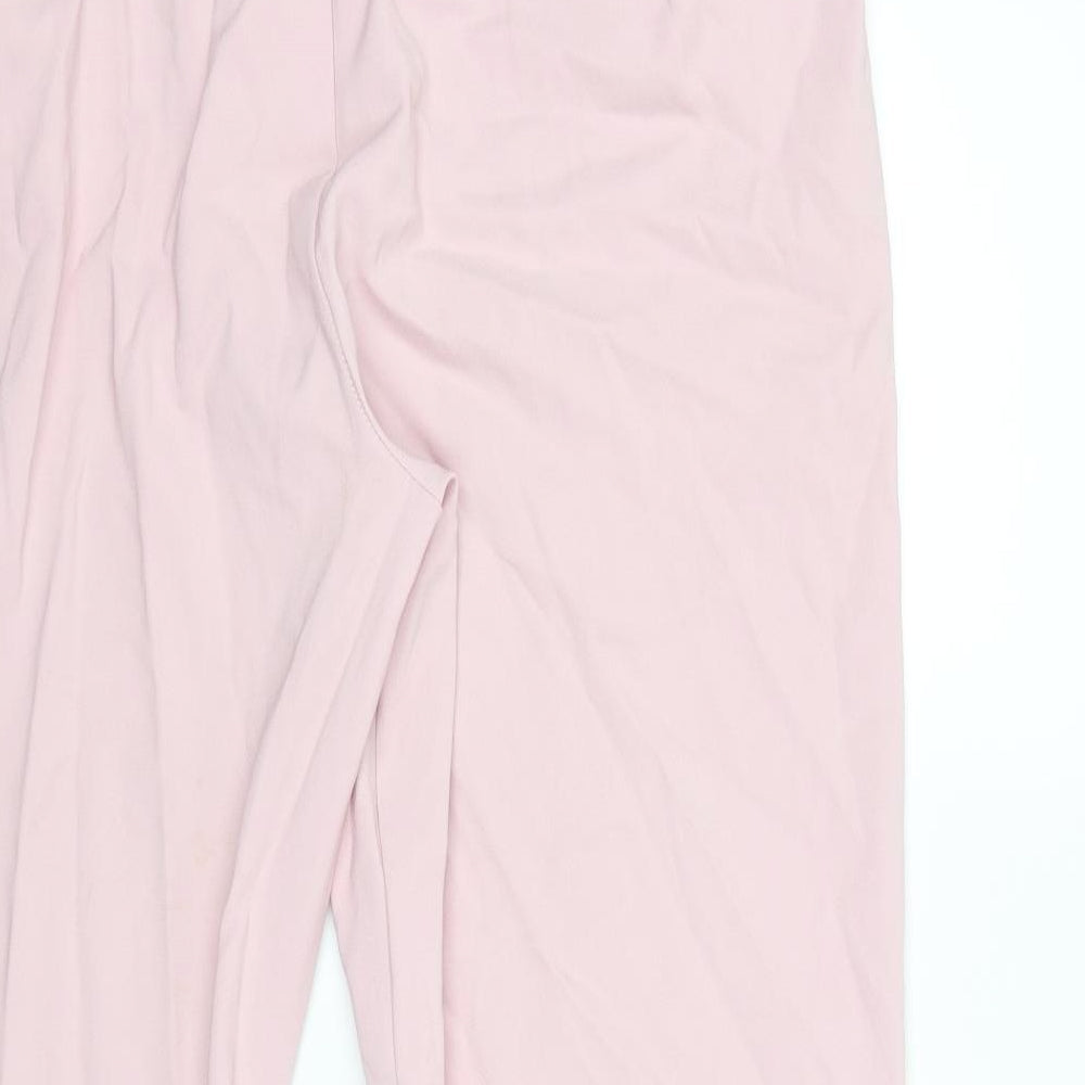 Womens UK Size 22 Agenda Regular Fit  Pink Trousers