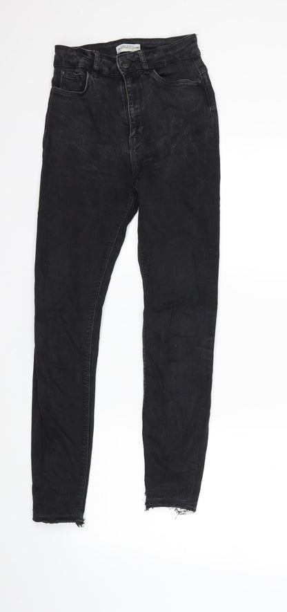 Zara Womens Black  Denim Skinny Jeans Size 8 L26 in