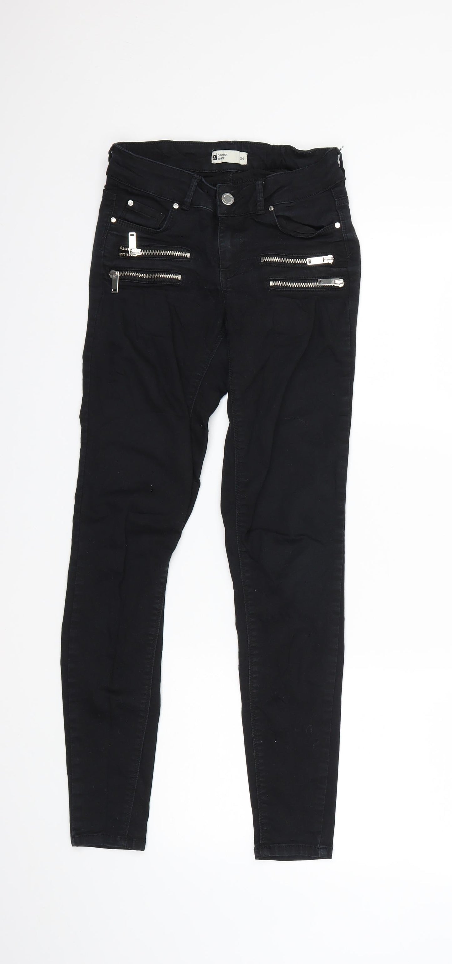 g perfect jeans Womens Black  Denim Skinny Jeans Size 6 L27 in