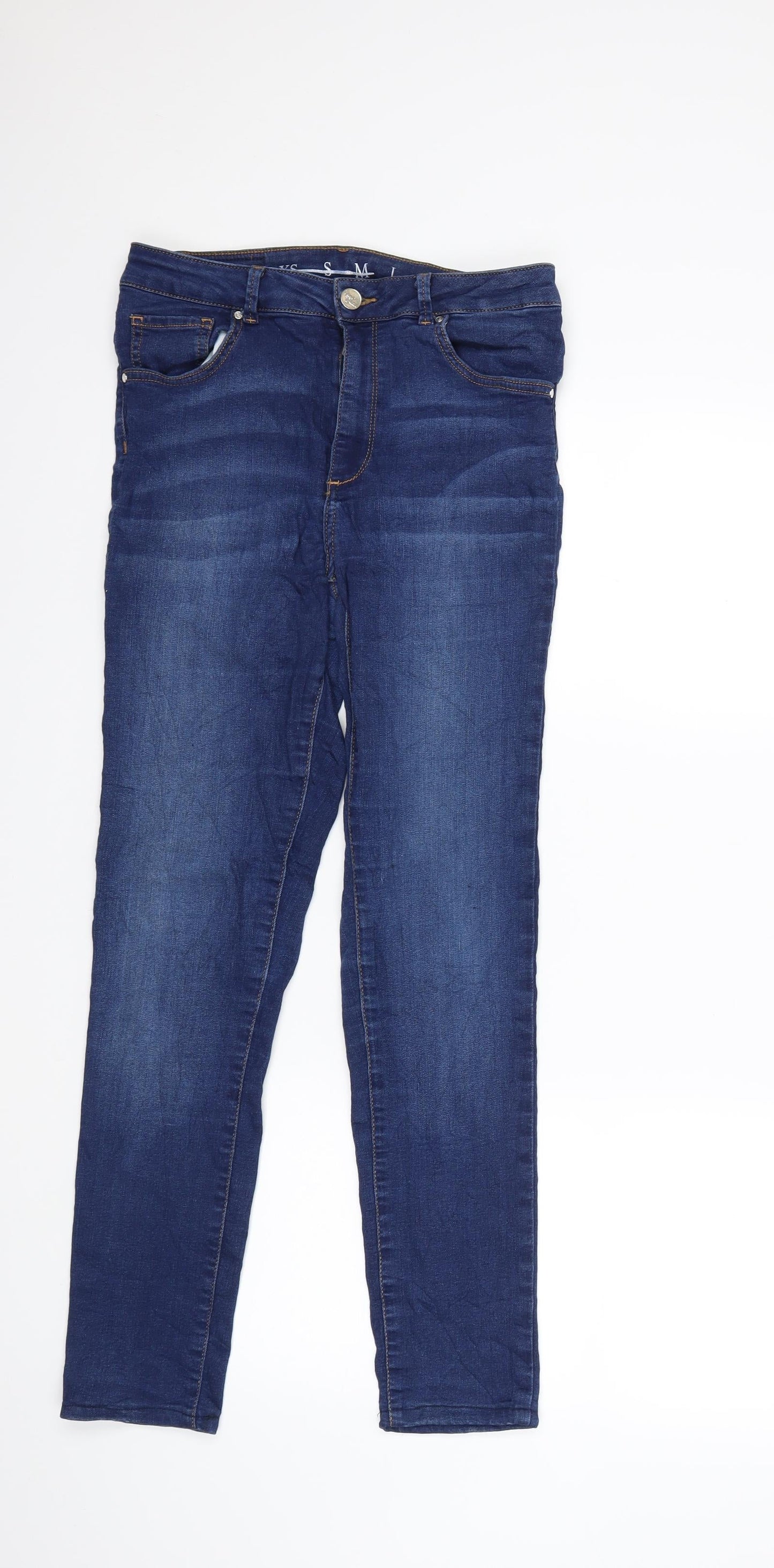 Never Denim Womens Black  Denim Skinny Jeans Size L L27 in