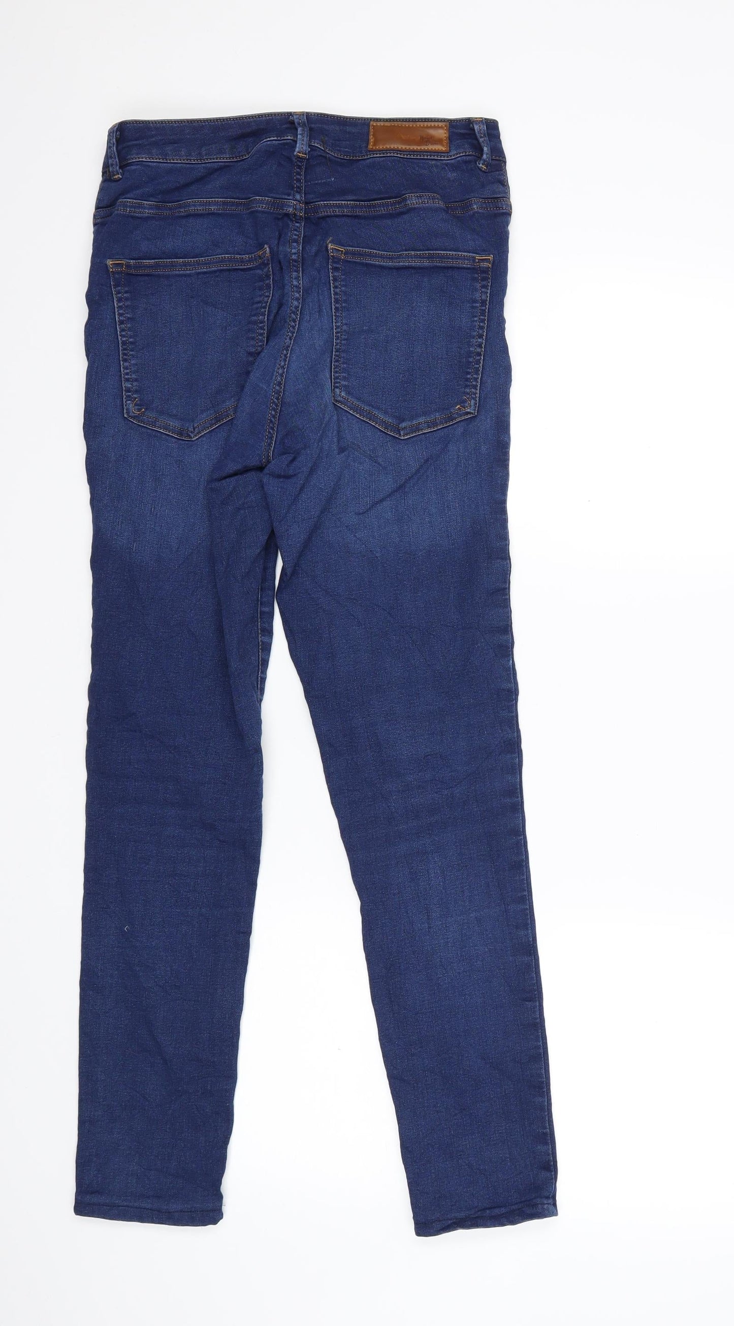 Never Denim Womens Black  Denim Skinny Jeans Size L L27 in