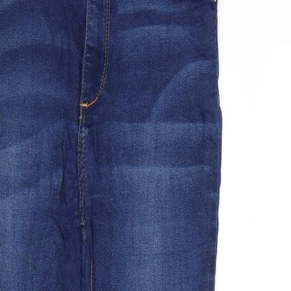 Never Denim Womens Black  Denim Skinny Jeans Size L L27 in