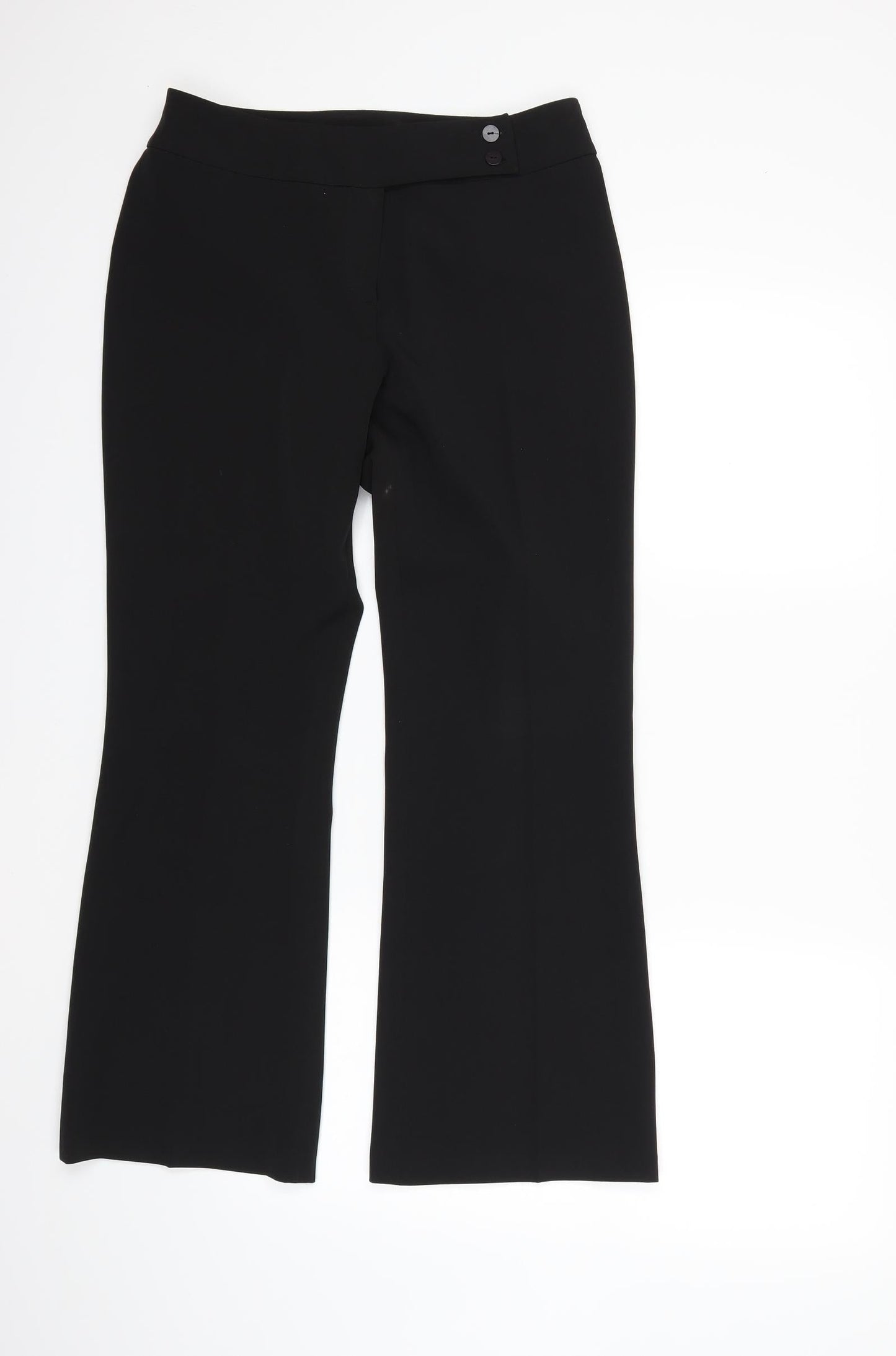 Womens UK Size 12 Dorothy Perkins Regular Fit  Black Trousers