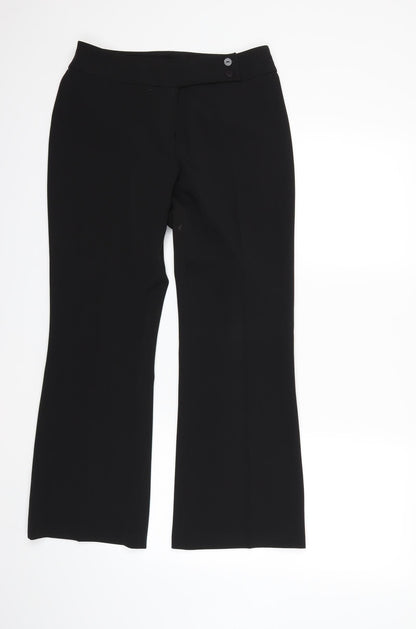 Womens UK Size 12 Dorothy Perkins Regular Fit  Black Trousers