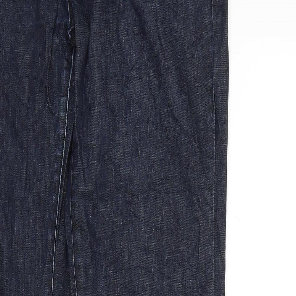 Womens UK Size 29 in Preworn Regular Fit Tapered Blue Jeans