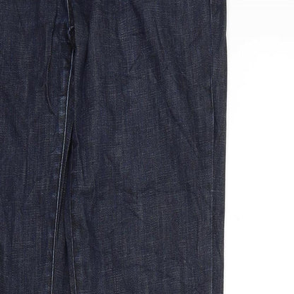 Womens UK Size 29 in Preworn Regular Fit Tapered Blue Jeans