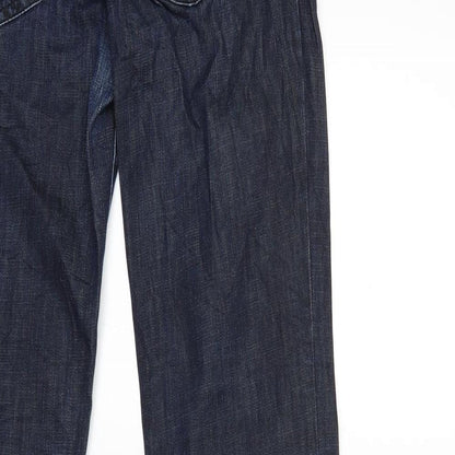 Womens UK Size 29 in Preworn Regular Fit Tapered Blue Jeans