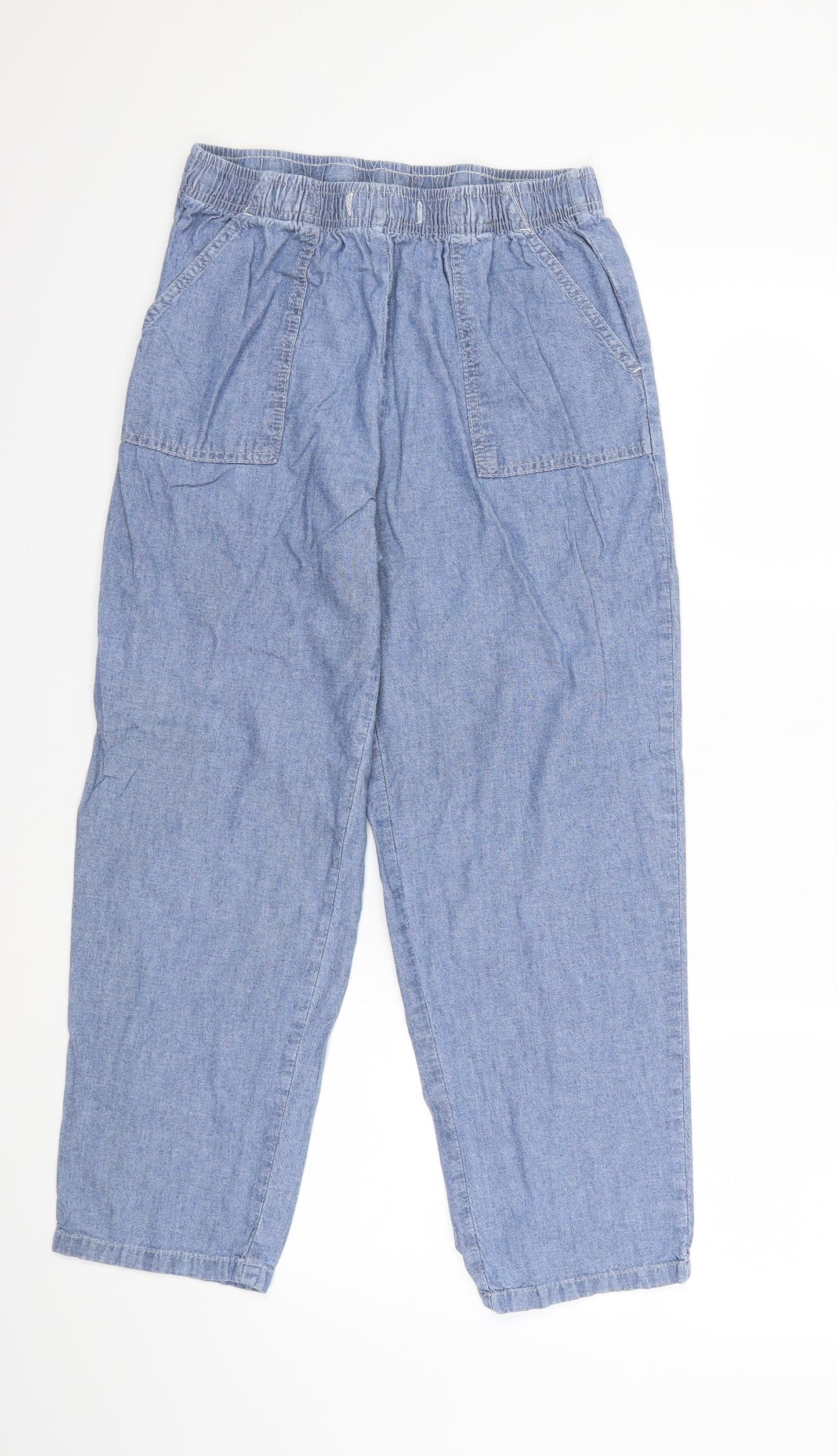 Damart Womens Blue  Denim Mom Jeans Size 12 L23 in