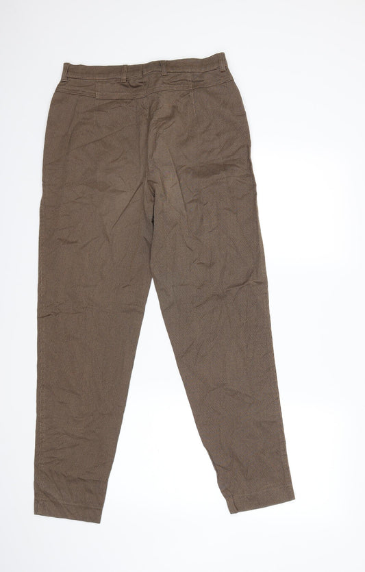 Womens UK Size 14 ZERRES Regular Fit  Brown Trousers