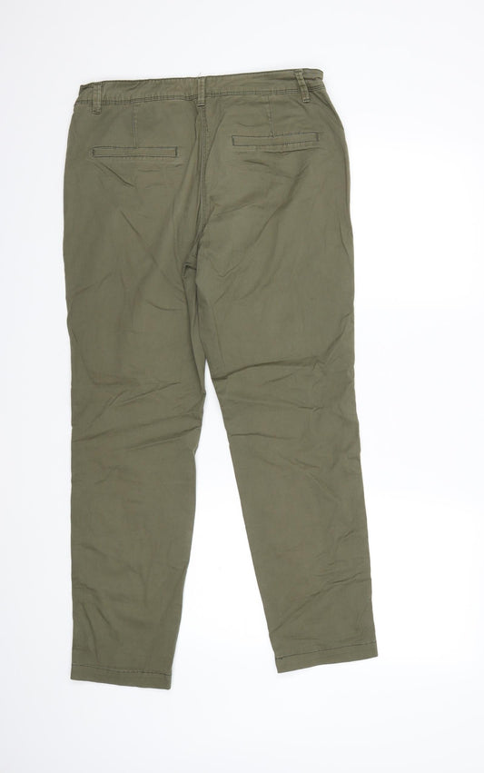 Womens UK Size 12 Papaya Regular Fit  Green Trousers