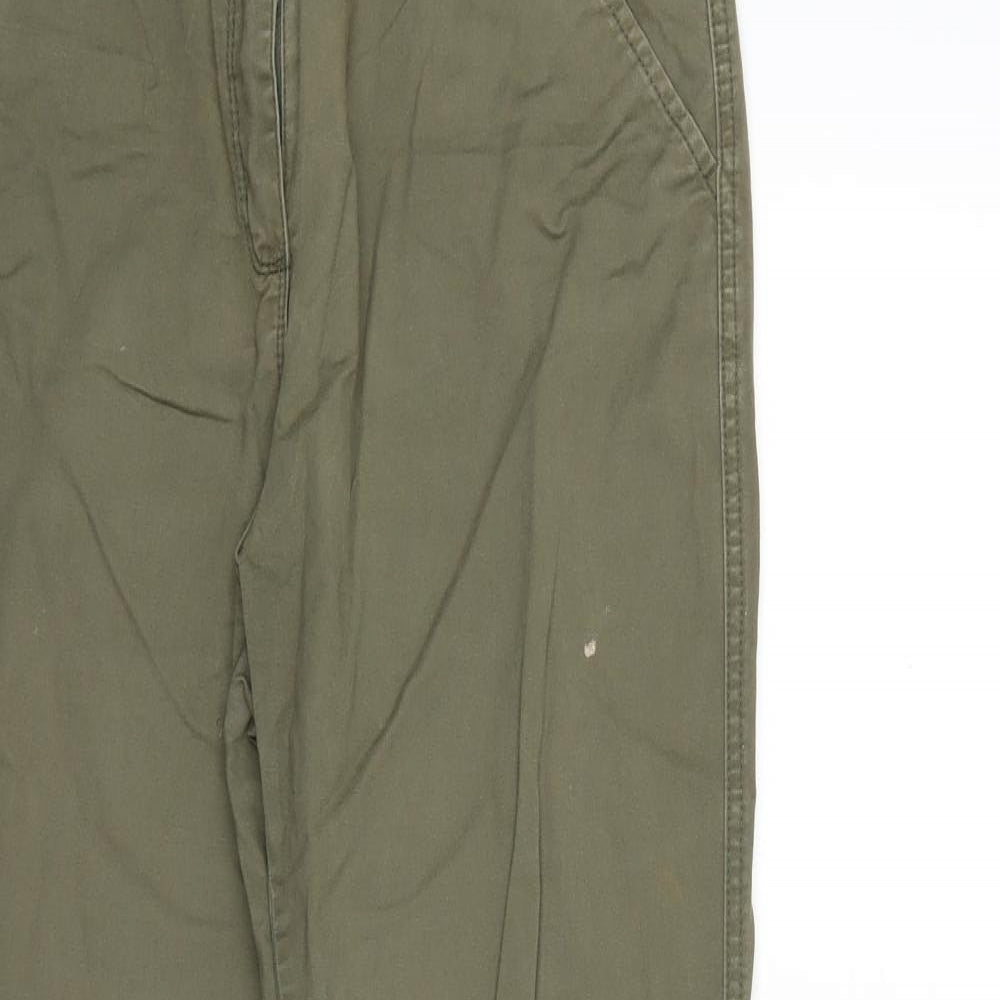 Womens UK Size 12 Papaya Regular Fit  Green Trousers