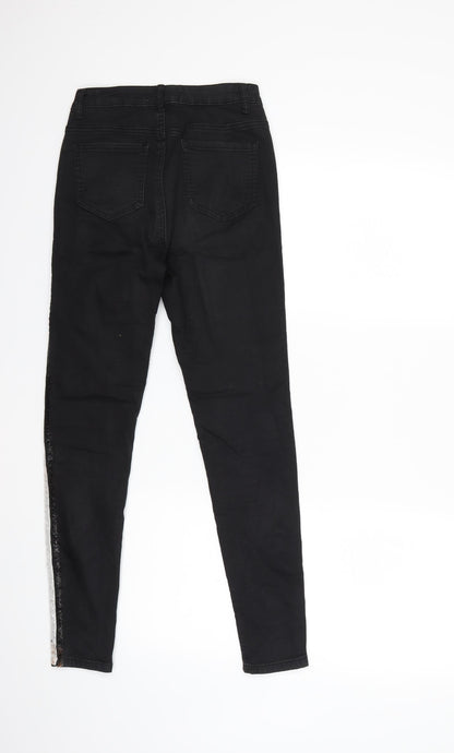 Womens UK Size 8 Goodies Regular Fit Skinny Black Jeans