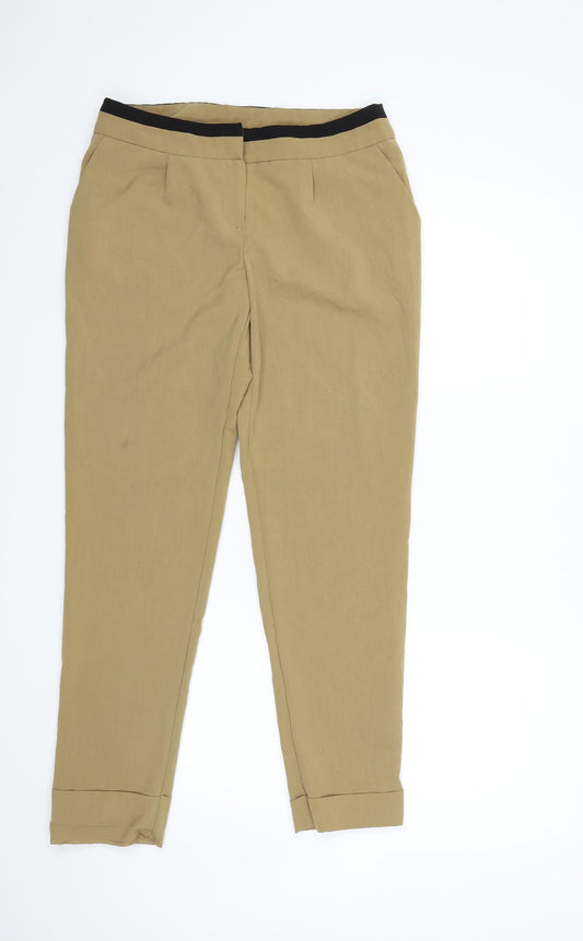 New Look Womens Brown   Trousers  Size 12 L30 in