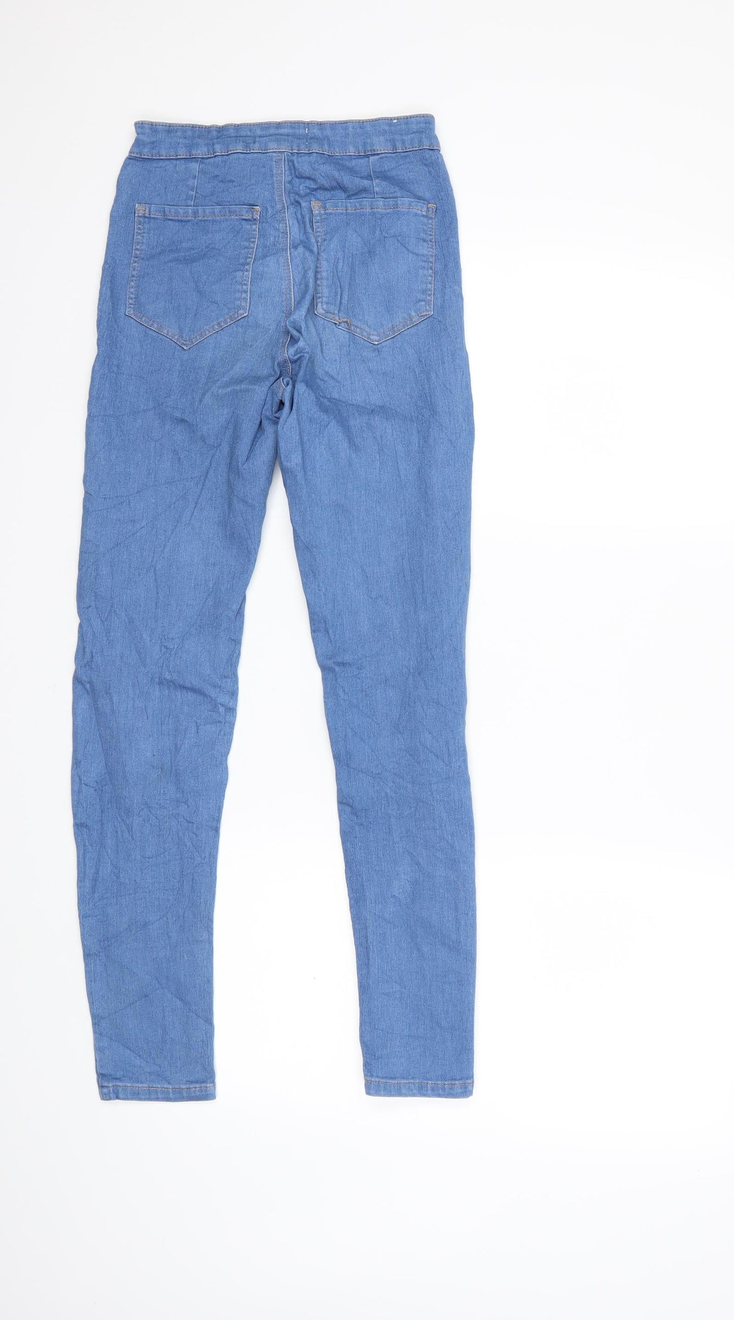Womens UK Size 8 Sinsay Regular Fit Skinny Blue Jeans