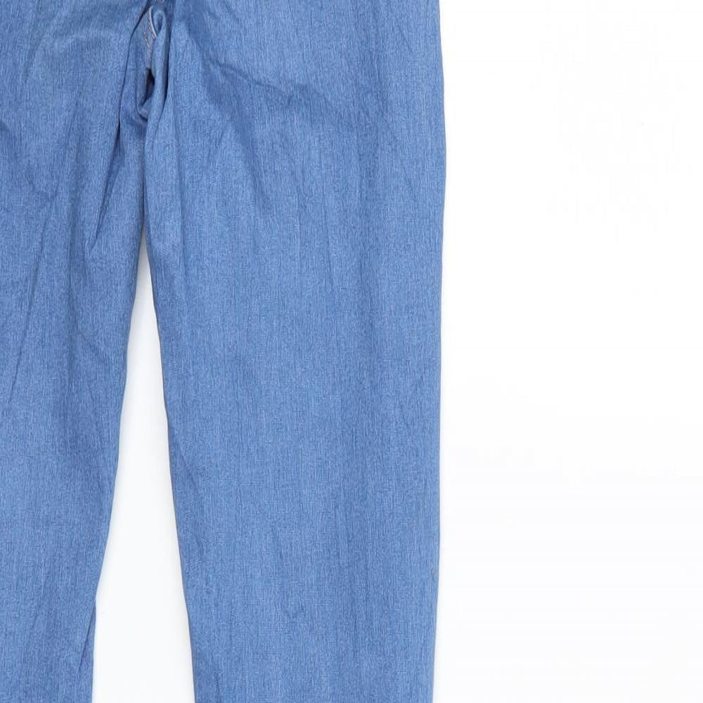 Womens UK Size 8 Sinsay Regular Fit Skinny Blue Jeans