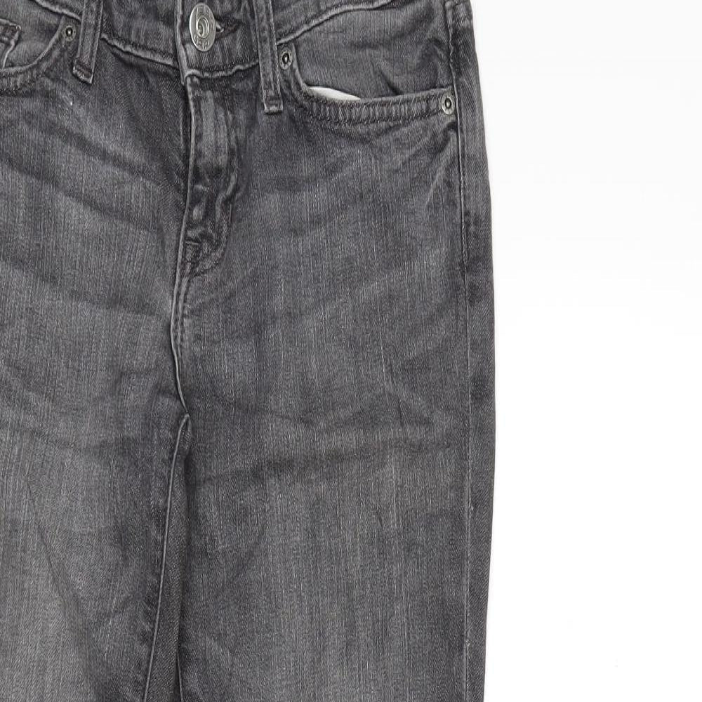 Womens UK Size 8 Preworn Regular Fit Skinny Grey Jeans