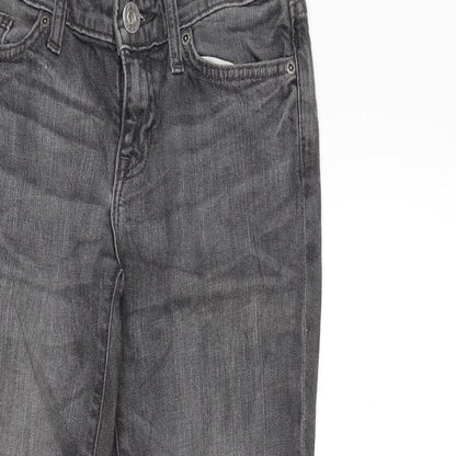 Womens UK Size 8 Preworn Regular Fit Skinny Grey Jeans