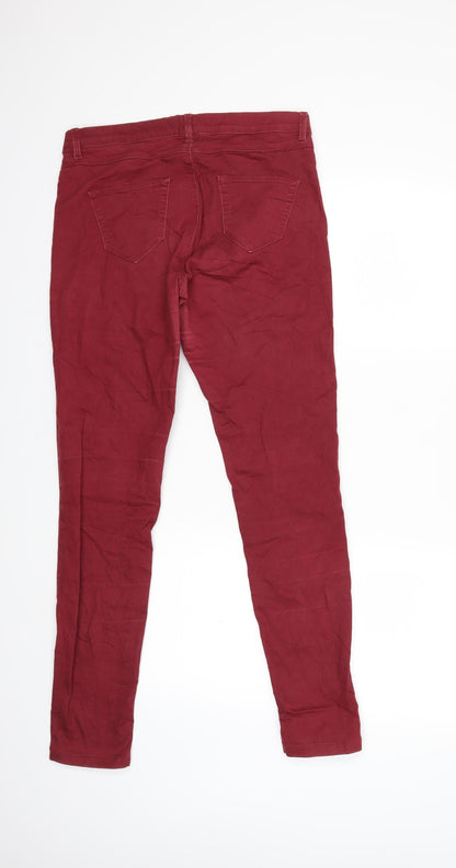 Womens UK Size 30 in Camaieu Regular Fit Jegging Red Jeans
