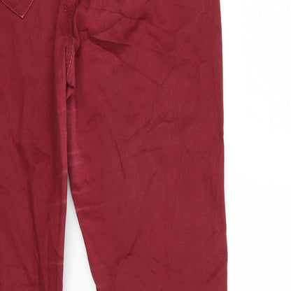 Womens UK Size 30 in Camaieu Regular Fit Jegging Red Jeans