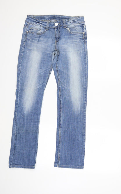 Womens UK Size 28 in Preworn Regular Fit Skinny Blue Jeans