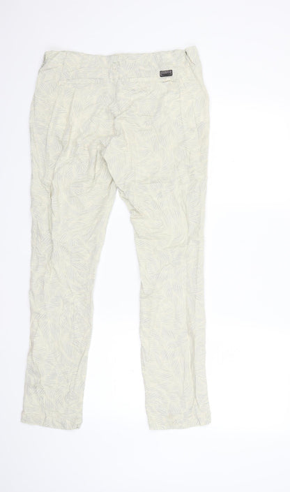 BIG STAR Womens Beige Floral  Trousers  Size L L29 in
