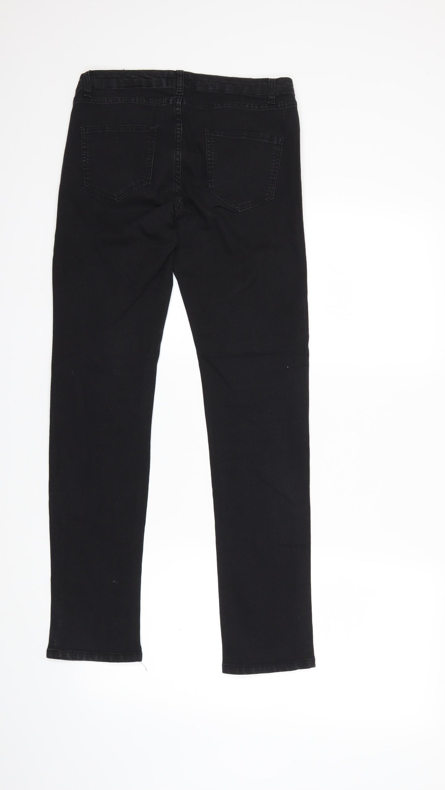 B.YOU Womens Black  Denim Skinny Jeans Size 8 L28 in