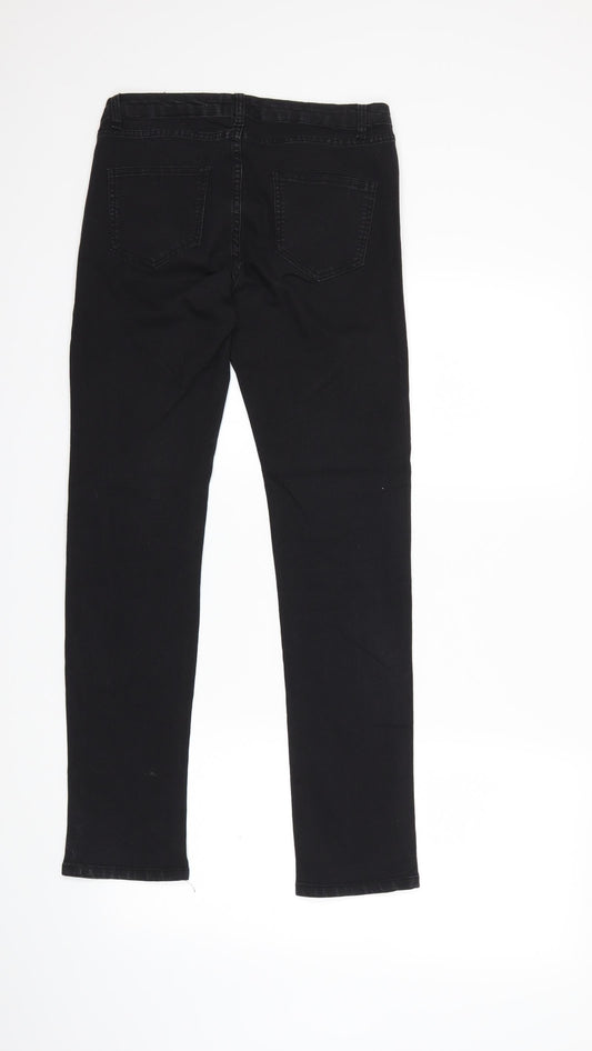 B.YOU Womens Black  Denim Skinny Jeans Size 8 L28 in