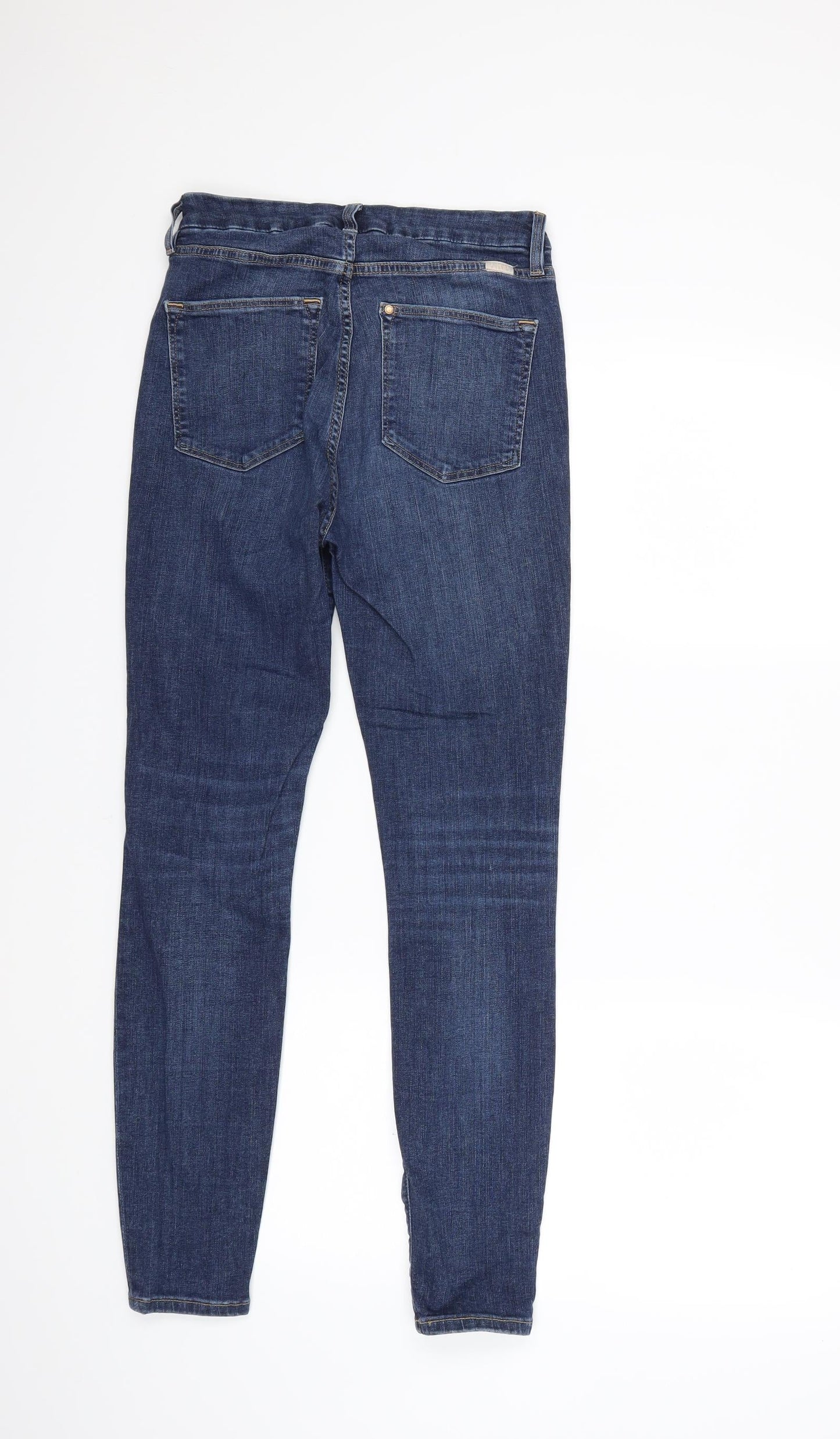 Womens UK Size 28 in H&M Regular Fit Skinny Blue Jeans