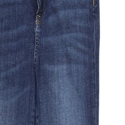 Womens UK Size 28 in H&M Regular Fit Skinny Blue Jeans