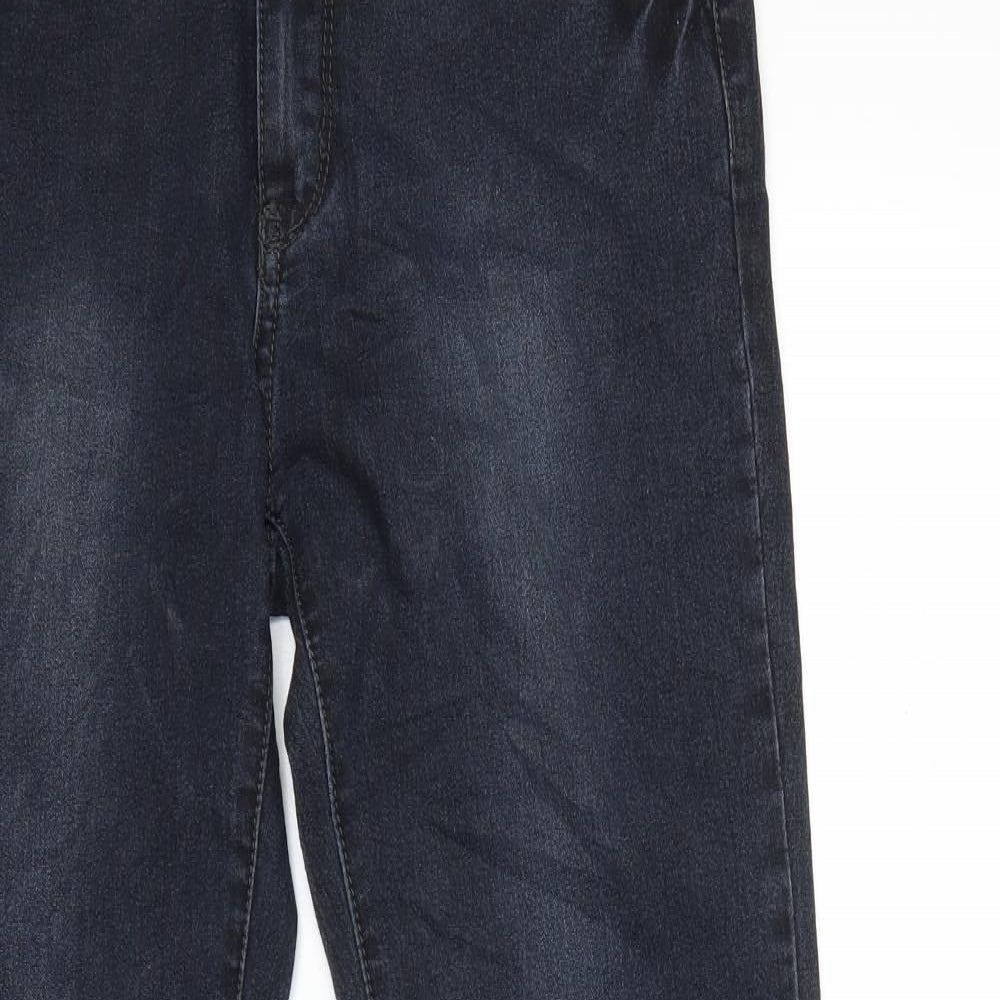 X-MAX Womens Blue  Denim Straight Jeans Size 32 in L31 in