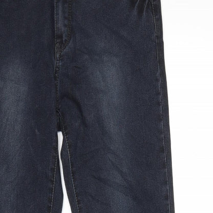 X-MAX Womens Blue  Denim Straight Jeans Size 32 in L31 in