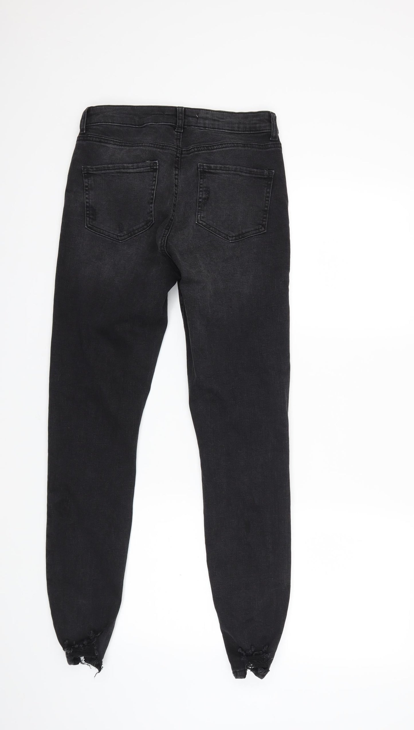 Denim & Co. Womens Black  Denim Skinny Jeans Size 10 L28 in