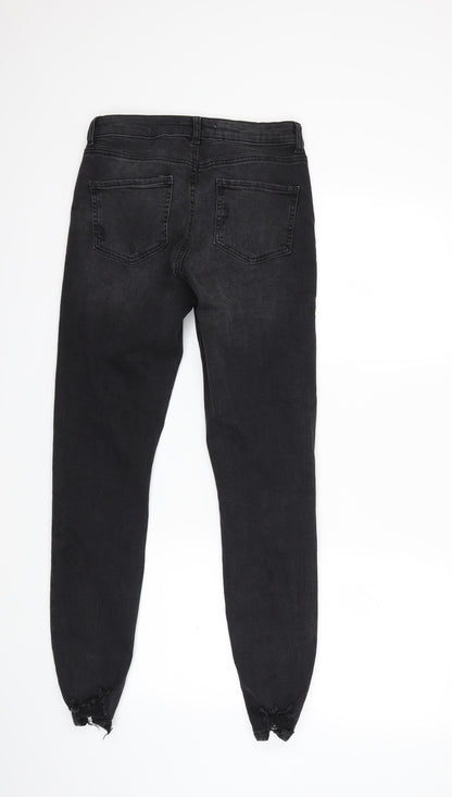 Denim & Co. Womens Black  Denim Skinny Jeans Size 10 L28 in