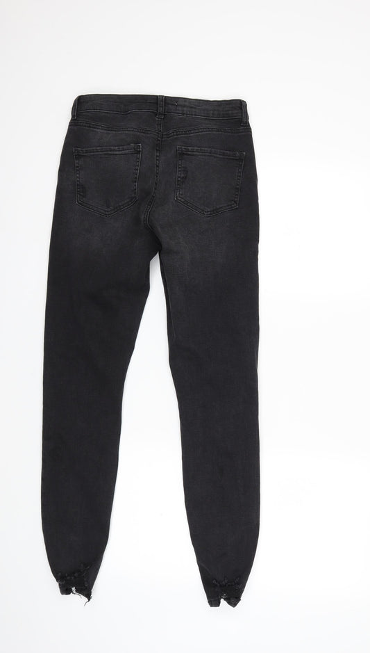 Denim & Co. Womens Black  Denim Skinny Jeans Size 10 L28 in