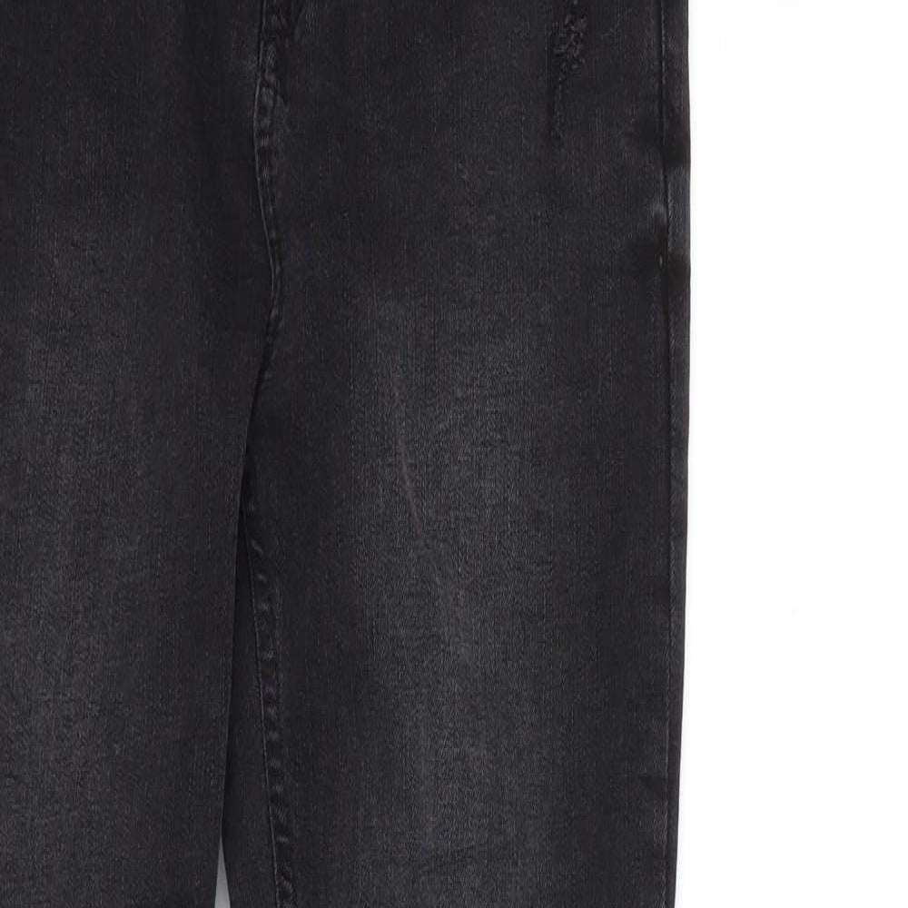 Denim & Co. Womens Black  Denim Skinny Jeans Size 10 L28 in