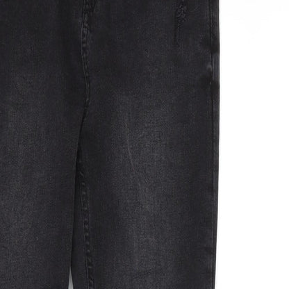 Denim & Co. Womens Black  Denim Skinny Jeans Size 10 L28 in