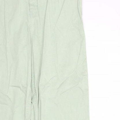Womens UK Size 16 Marks and Spencer Regular Fit Tapered Green Jeans