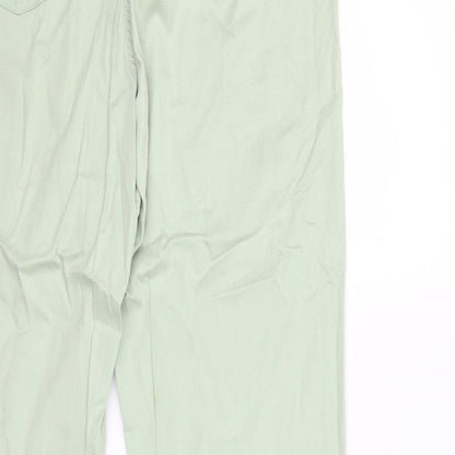 Womens UK Size 16 Marks and Spencer Regular Fit Tapered Green Jeans