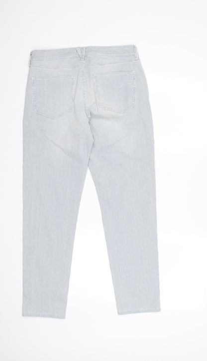 Per Una Womens Blue Striped  Snow Pants Trousers Size 12 L28 in