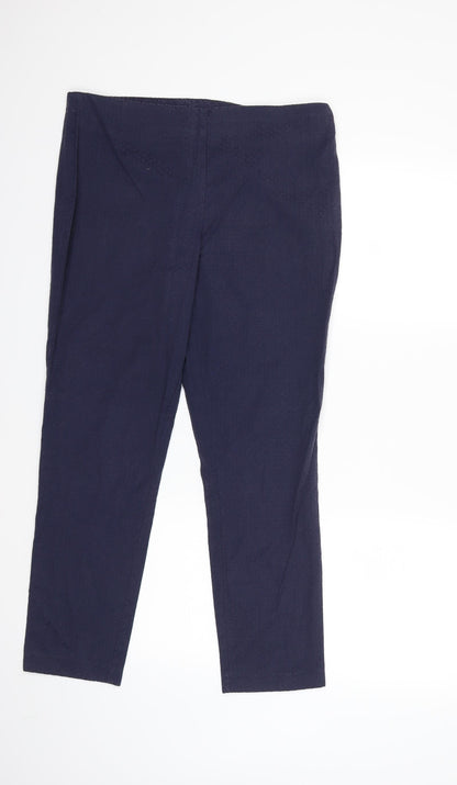 F&F Womens Blue   Trousers  Size 14 L27 in