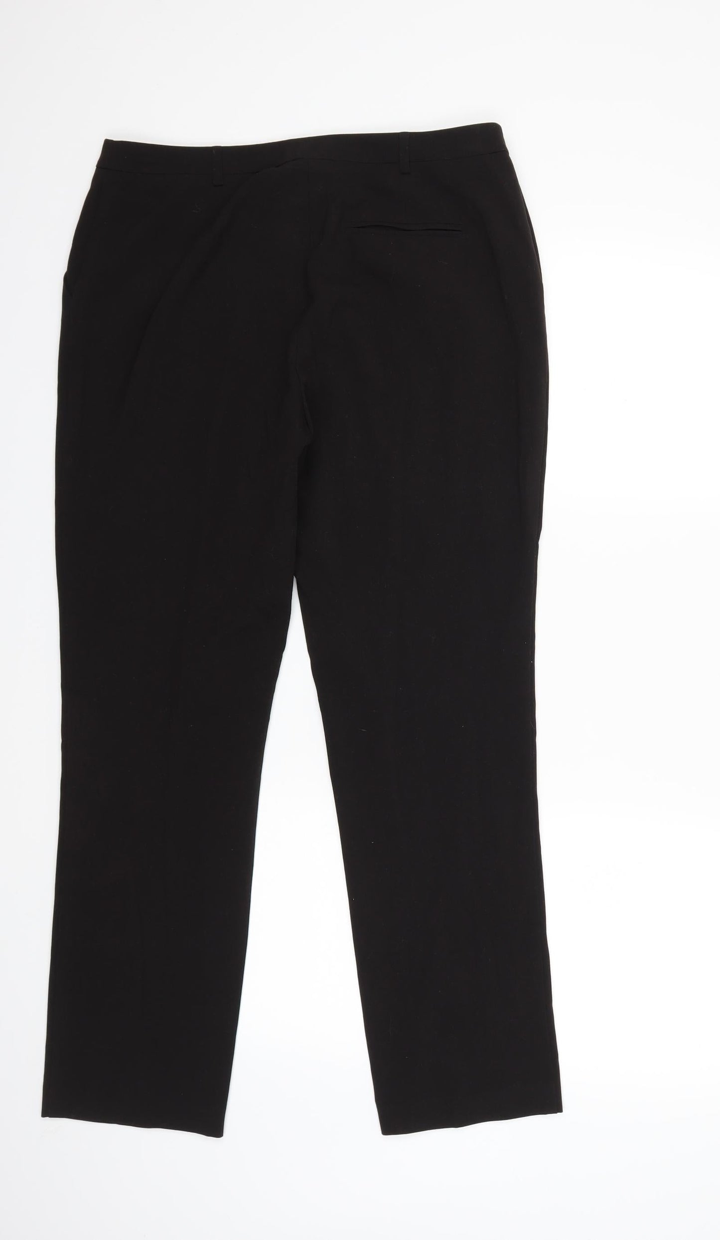 Womens UK Size 12 Papaya Regular Fit  Black Trousers