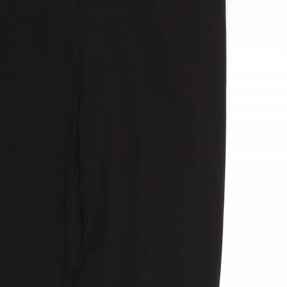Womens UK Size 12 Papaya Regular Fit  Black Trousers