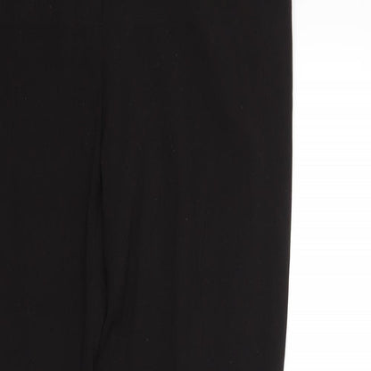 Womens UK Size 12 Papaya Regular Fit  Black Trousers