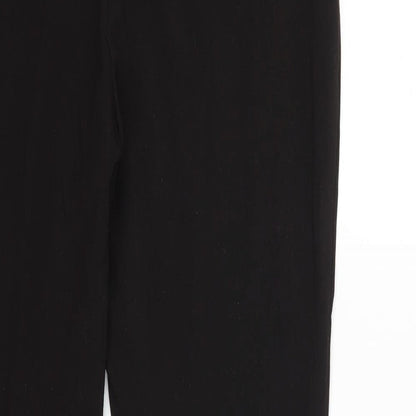 Womens UK Size 12 Papaya Regular Fit  Black Trousers