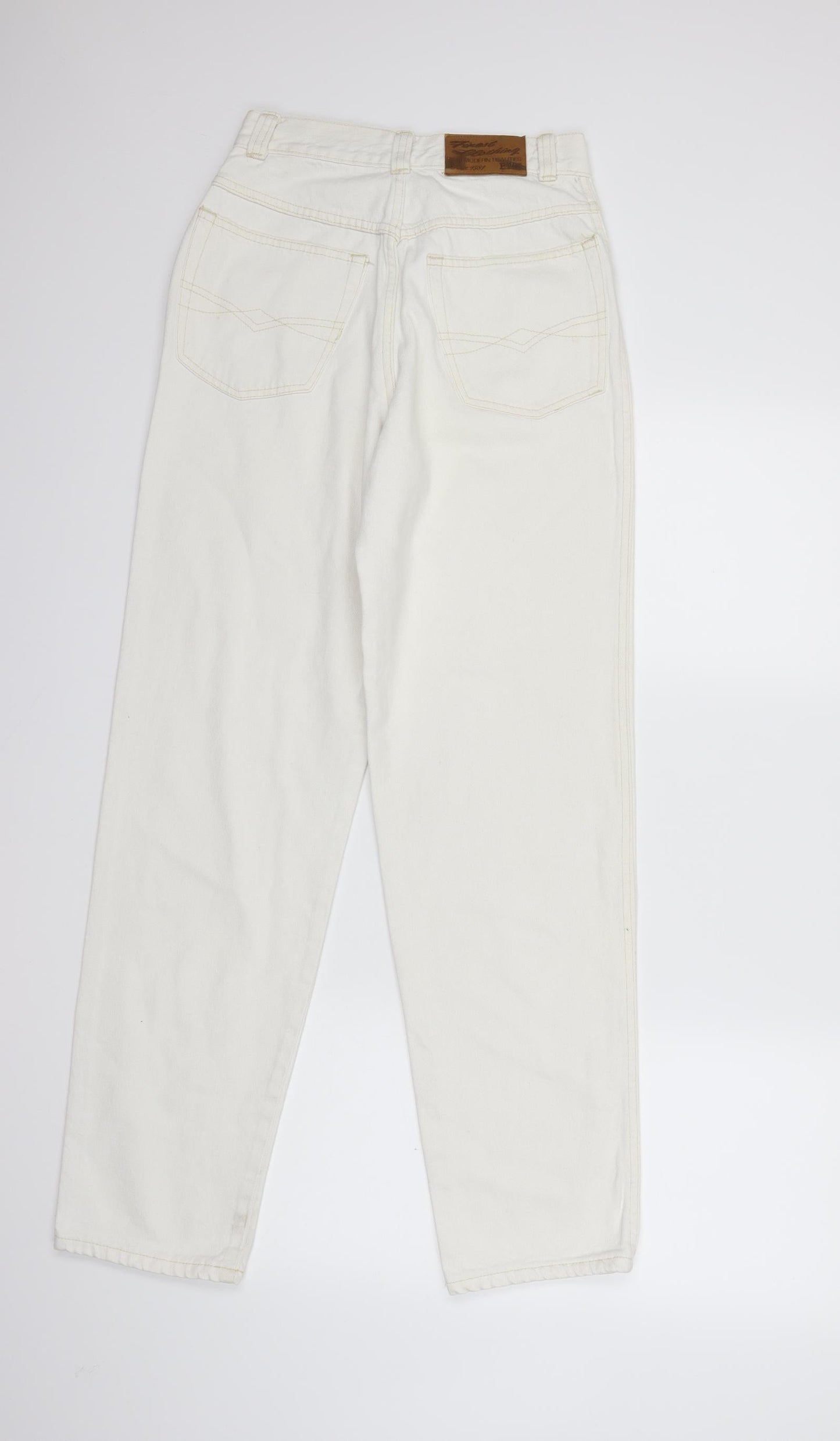 finest clothing Womens White  Denim Mom Jeans Size 28 in L30 in