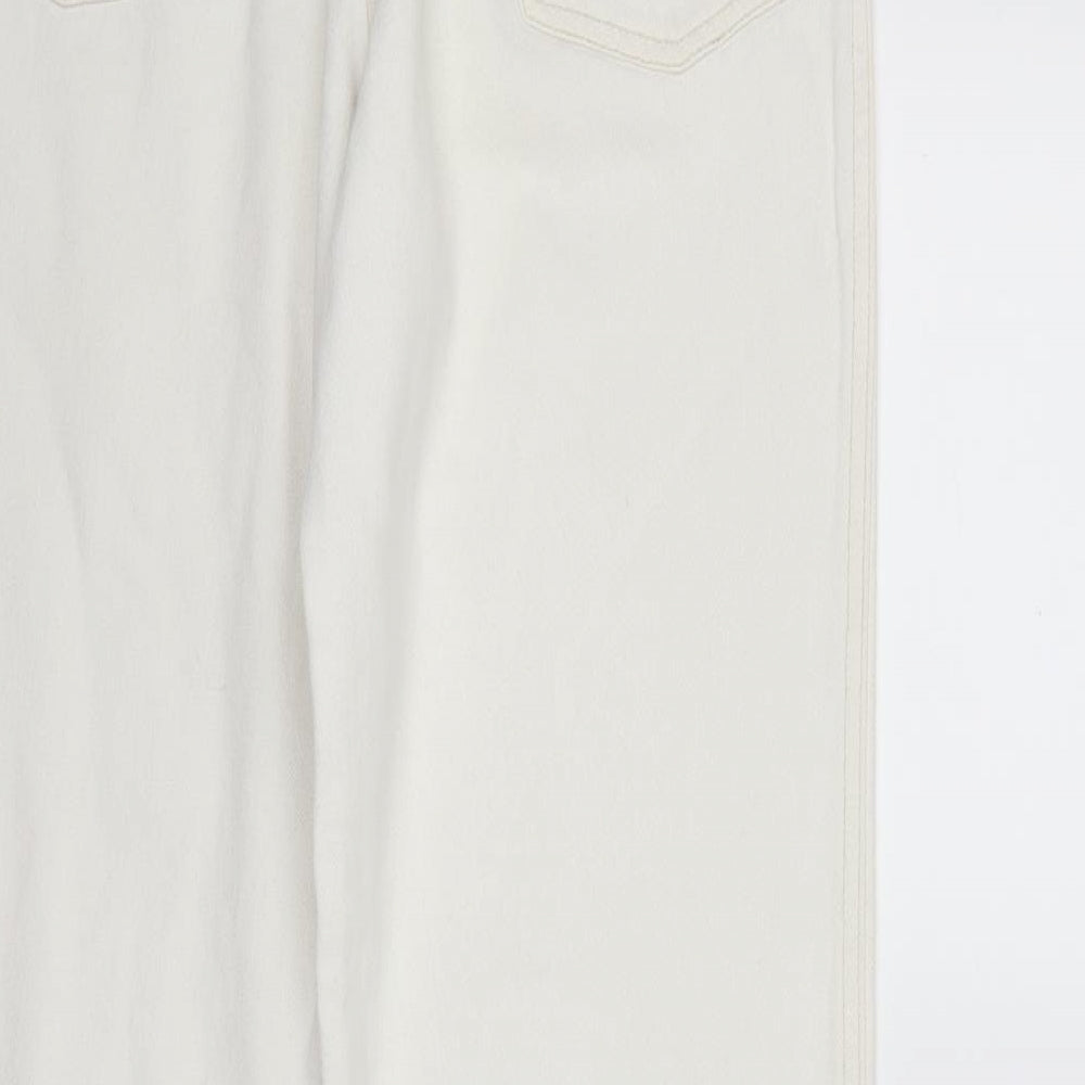 finest clothing Womens White  Denim Mom Jeans Size 28 in L30 in