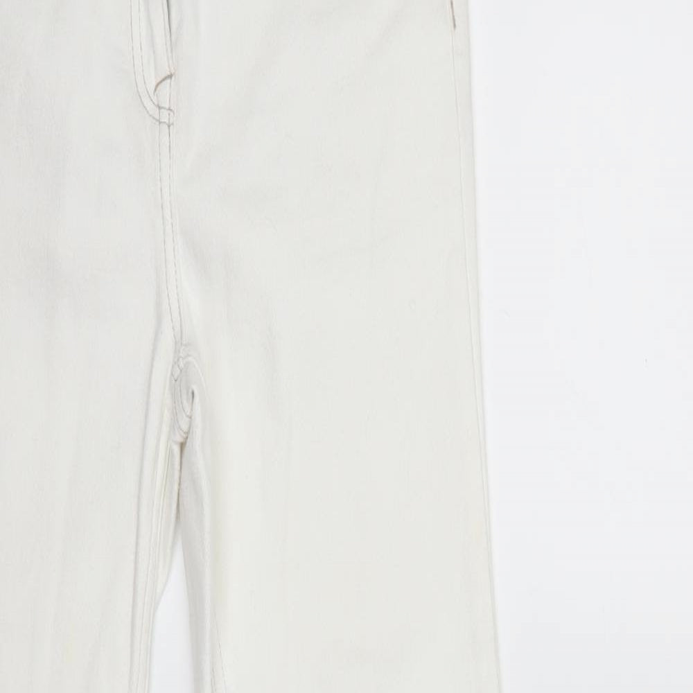NEXT Womens White  Denim Straight Jeans Size 10 L29 in