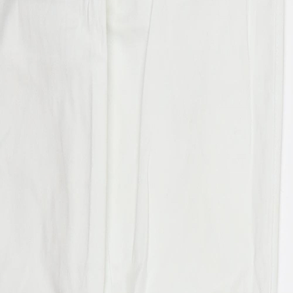 ANNE WEYBURN Womens White   Skinny Jeans Size 10 L31 in