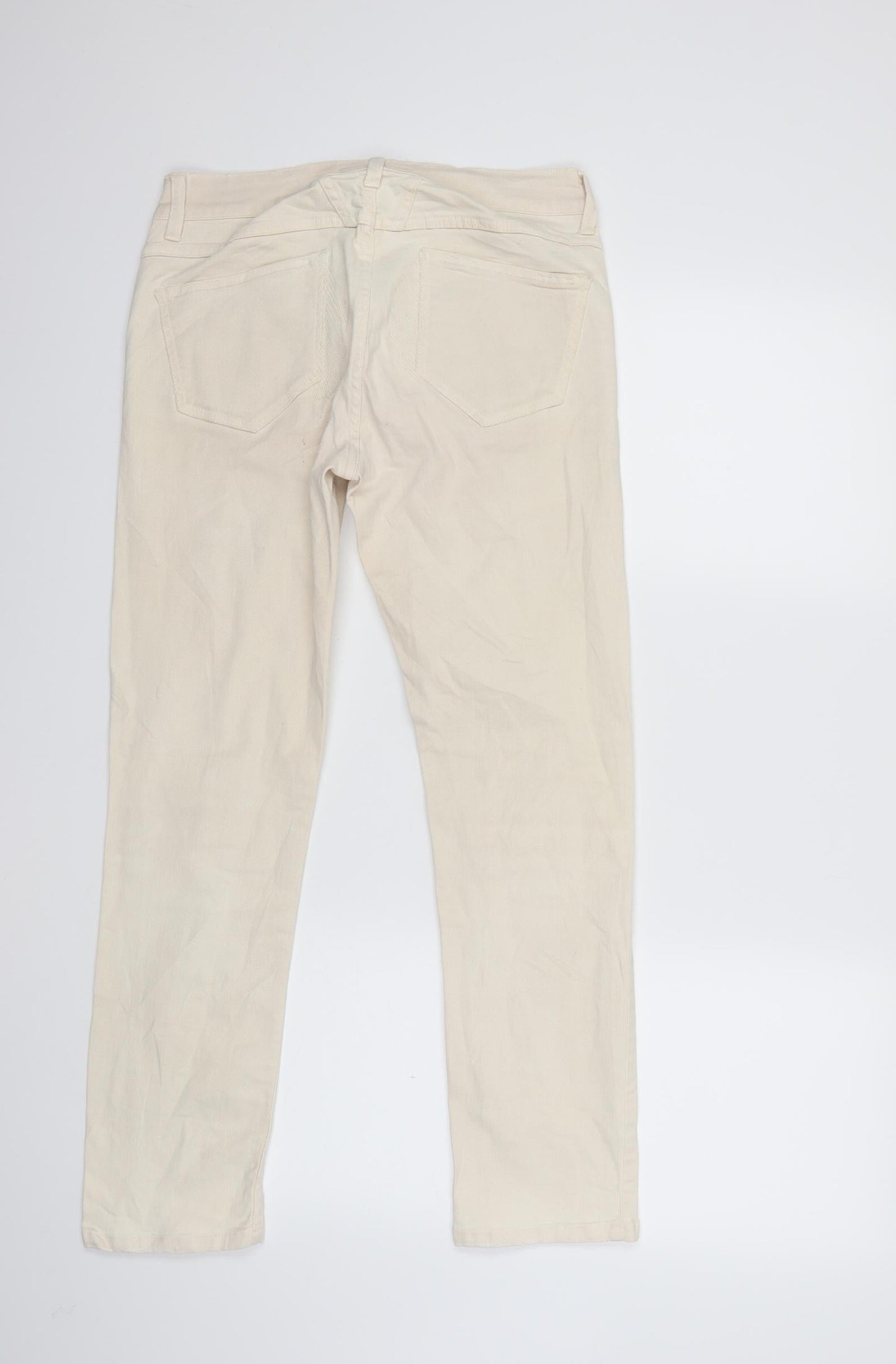 clolsed Womens Beige  Denim Straight Jeans Size 30 in L26 in