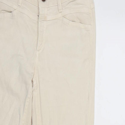 clolsed Womens Beige  Denim Straight Jeans Size 30 in L26 in